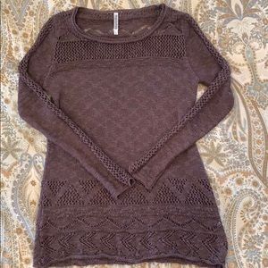 Monoreno Brown Tunic Sweater
